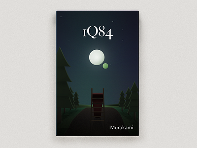 1Q84 book cover design book cover design fiction surreal