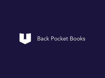 Back pocket books branding illustration logo