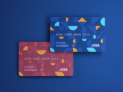 Credit Card Designs badge branding card design illustration light money pattern shadow vector