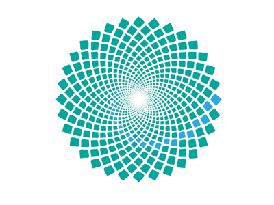 EndPointe Logomark clinical color fibonacci identity logo
