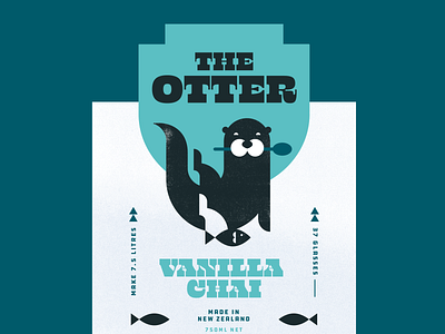 The Otter auckland branding design illustration packaging vector