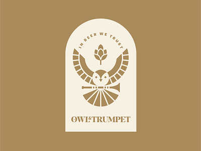 The Owl and Trumpet auckland branding design illustration logo logodesign typography vector