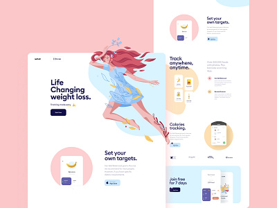 Beautiful Landing Page at Figma beautiful branding design graphic design illustration landing page logo ui ux vector web design