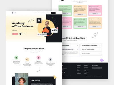 Landing Page - Academy of Business academy design graphic design landing page ui ui design uiux ux ux design web design