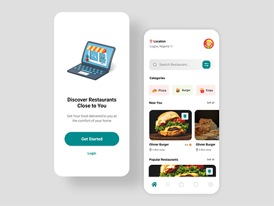 Restaurant App Best Looking UX UI Design