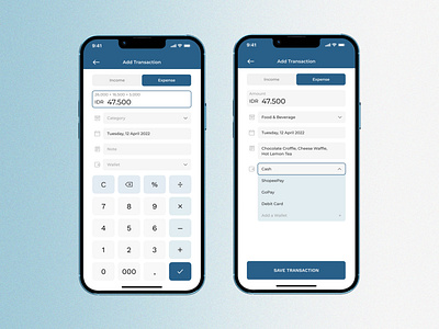 #DailyUI - Calculator app design calculator dailyui finance app money management app money manager product design ui ui ux design user experience user interface ux