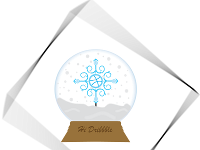 Snowflake christmas illustration