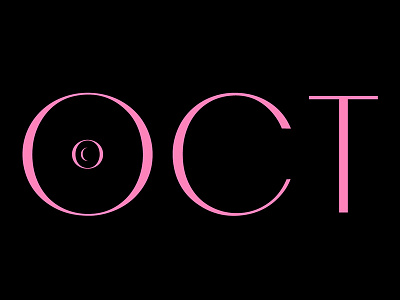 Pinktober editorial illustration typography