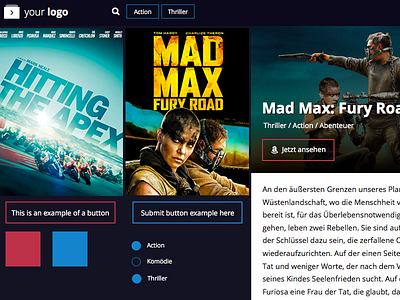 Movie Webapp Style Tile v1 movie style tile webapp