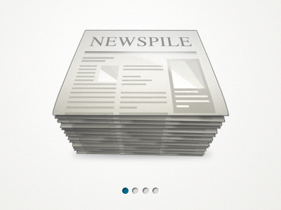 Newspile welcome screen icon newspaper paper pile