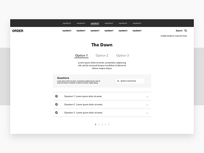 Frequently Asked Questions - 1 black dashboard design faq ui ux web white