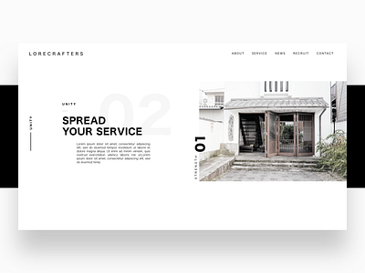 02 Spread your service black design ui ux web white