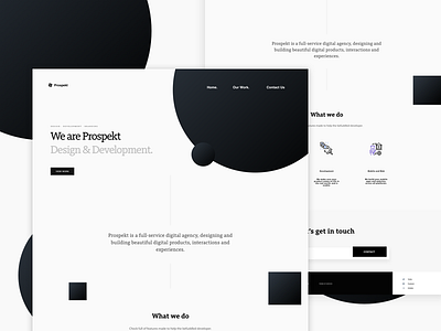 Prospekt Landing Page