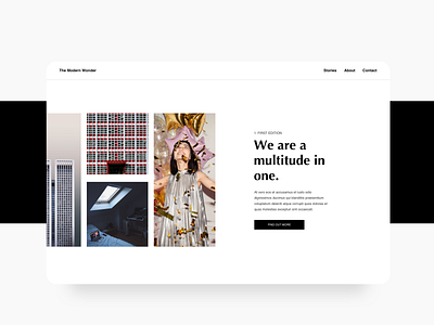 A multitude black design ui ux web white