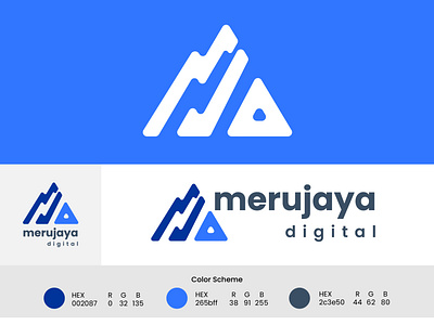 Merujaya Digital - Logo Design graphic design logo logodesign