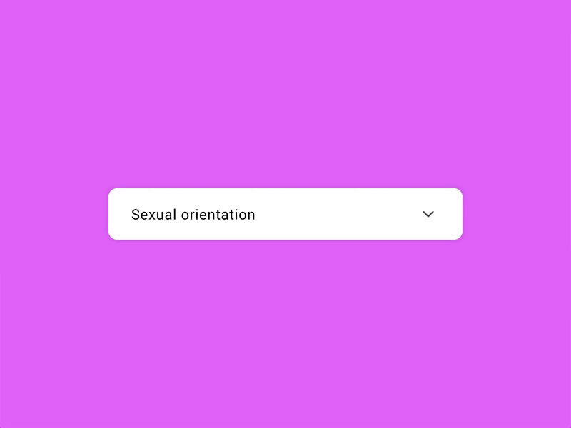 Supporting pride selection drop-down. adobe animation components design drop down gender hover interaction menu pride pridecomponents prototype selection ui ux xd