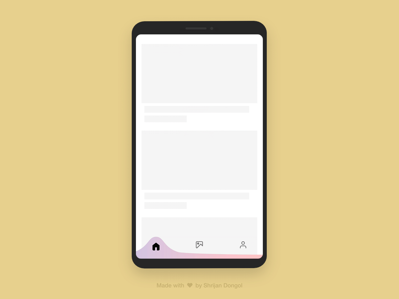 Navigation menu interactions and pull down to refresh. adobe xd animation app design interaction interactive design menu navigation menu pull down refresh ui ux uxui xd design