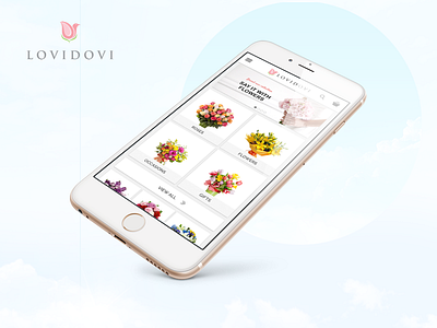 Lovidovi flower flower shop lovidovi mobile mobile apps promo user experience user interface