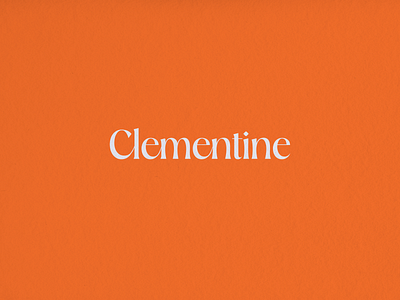 Clementine Typography logo