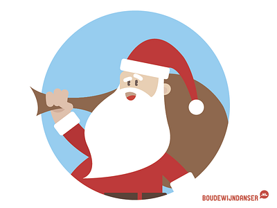 Santa dordrecht illustratie illustrator kerstman