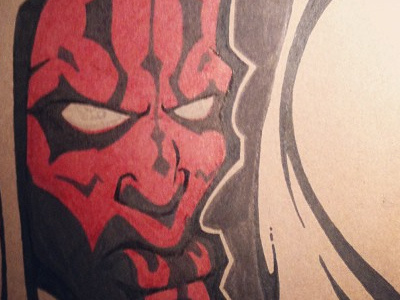 Darth Maul darth maul illustratie illustration sith starwars