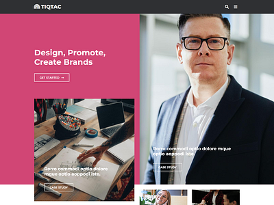 Tiqtac Creative Agency Wordpress Website Design