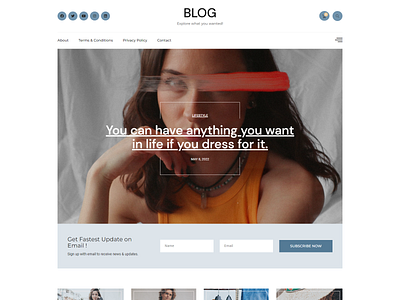 Fashion Blog Responsive Wordpress Website
