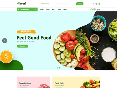 Online Food Store Website Design