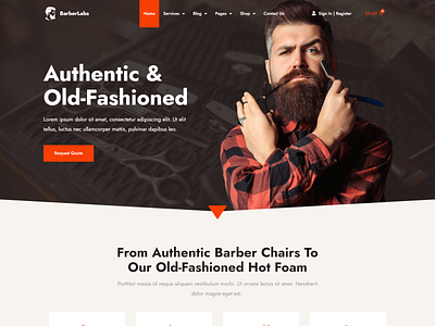 Barber Shop E-Commerce Website