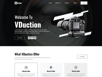 Video Production Website camera elementor elementor pro production responsive design video website website design wordpress wordpress developer