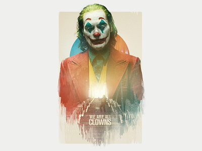 Joker art direction double exposure joker retouch