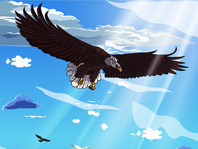 EAGLE ILLUSTRATION DESIGN any kind of graphics childrens illustartion desigining design graphic design illustration illustration design