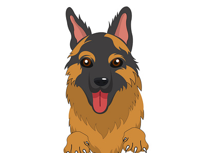 DOG ILLUSTRATION DESIGN