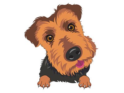 DOG ILLUSTRATION DESIGN any kind of graphics childrens illustartion desigining design graphic design illustration illustration design