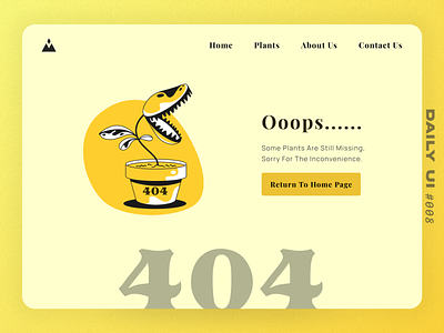 404 - #DailyUI008 app branding challenge dailyui design graphic design illustration logo ui ux
