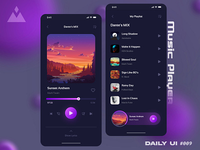 Music Player - #dailyUI09