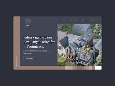 Real Estate | Sopot 🏘️ architecture clean home modern modern house simple ui webdesign