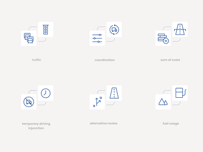 Transport Icon set 🛣️📦 ai auto branding clean design driver homepage icon icon design identity logo maps minimal shapes transport transports vector webdesign