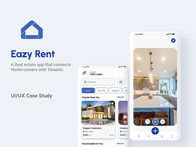 Real Estate Rental App app case study house mobile real estate rent ui ux