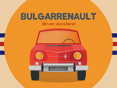 Bulgarrenault | Affinity Designer Illustration ad advertisement affinity designer car geometric illustration renault retro