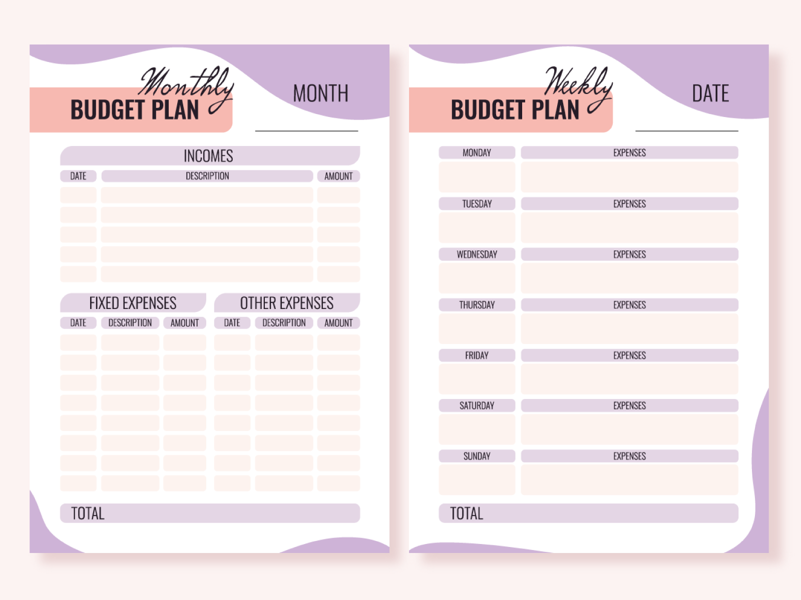 Personal Budget Planner by Anastasia (Nordia) on Dribbble