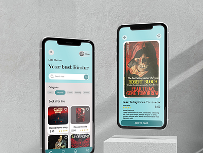 BOOK APP app design ui ux