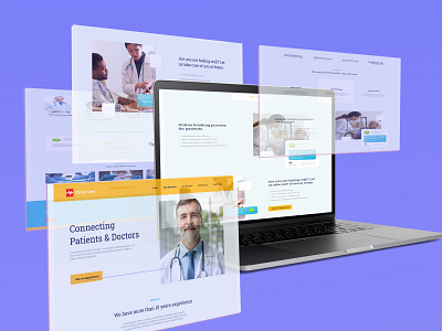 Clinic App Web UI app branding design graphic design ui ux webui