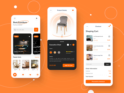 Furniture e-commerce App Design