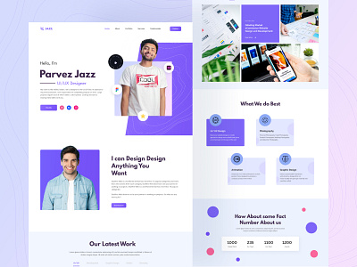 Personal Portfolio Landing Page Design