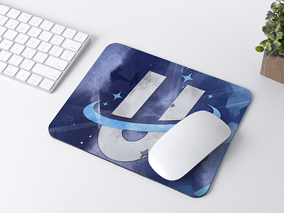 Gaming mouse pad design for gaming company branding graphic design logo