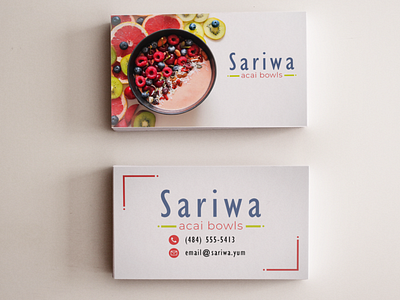 Business Card Design - Sariwa branding color theory graphic design logo typography