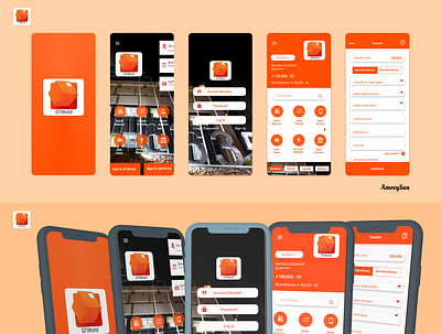 GTWorld App Design Mimic app design typography ui ux