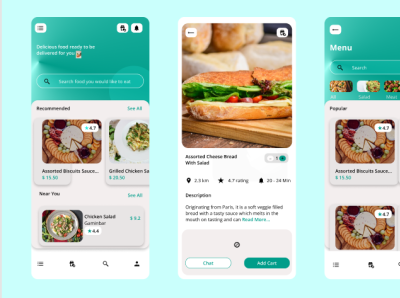 Food Ordering App Design