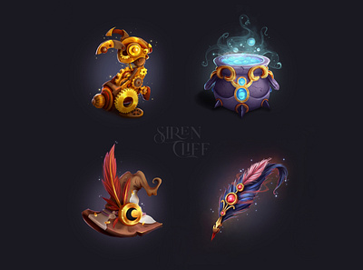 Magic props 2d 2d art 2d game art game game items game objects game props
